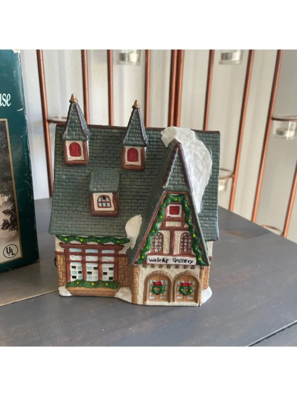 Vintage 1993 Dicken’s Keepsake Welch’s Gallery O’Well Christmas Village House